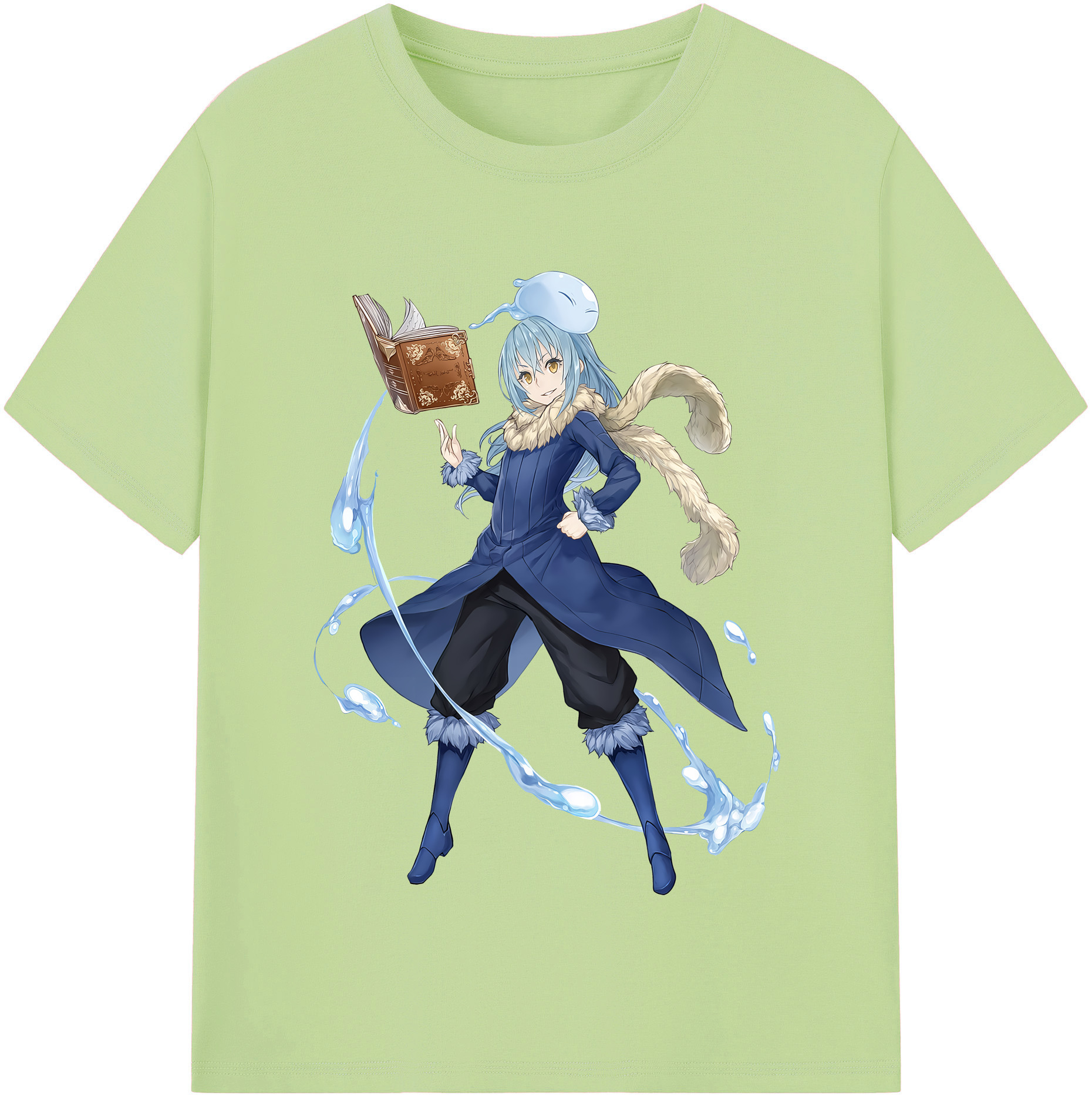 （画像用） 転スラ Regarding Reincarnated to Slime 綿100％半袖Tシャツ（フロントプリント）